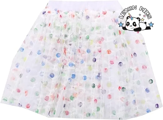 LEZONKIDS - OEM Customizable Elastic Waist Multi-layers Tulle Girls Fancy Skirts Tutu Skirts for 2-14T
